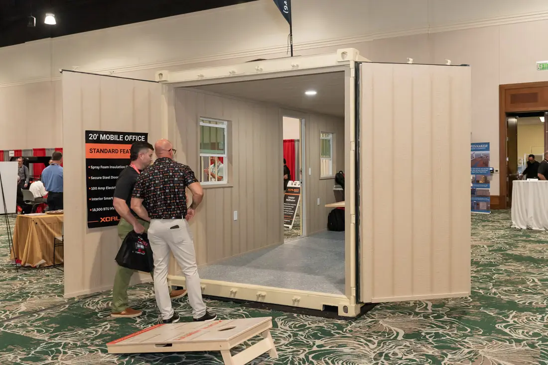 Container office at the NPSA trade show